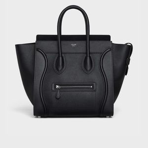 MINI LUGGAGE HANDBAG IN DRUMMED CALFSKIN
BLACK